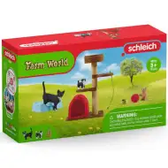 Schleich: Farm World - Zestaw do zabawy dla uroczych kotków (42501)