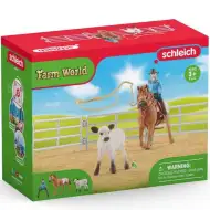Schleich: Farm World - Zestaw do zabawy z kowbojką na rodeo (42577)