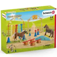 Schleich: Farm World - Zestaw treningu zręcznościowego dla kucyków (42481)