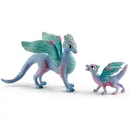 Schleich: Figurka kwitnącej smoczej mamy i smoczego dziecka (70592)
