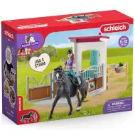 Schleich: Horse Club - Zestaw do zabawy z Lisą i Stormem w boksie dla koni