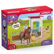 Schleich: Horse Club - Zestaw do zabawy z boksami dla koni Hannah i Cayenne (42710)