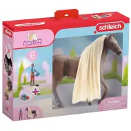 Schleich Horse Club: Sofias Beauties – Zestaw startowy Leo i koń Rocky z grzywą do czesania (42586)