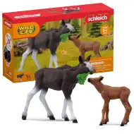 Schleich: Wild Life – Zestaw figurek z łosiem i cielęciem (42629)