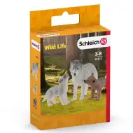 Schleich: Wild Life - Wilcza matka z młodymi zestaw figurek (42472)