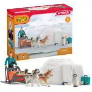 Schleich: Wild Life - Zestaw do zabawy Ekspedycja na Antarktydę z figurkami i psim zaprzęgiem (42558)