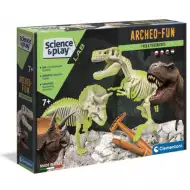 Science&amp;Play: Archeofun Świecący T-rex i Triceratops – zestaw archeologiczny - Clementoni