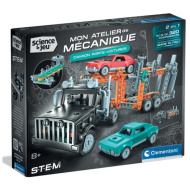 Science &amp; Play: Warsztat mechaniczny - Zestaw konstrukcyjny ciężarówki transportowej - Clementoni