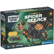 Science &amp; Play: Zestaw z atakującym robotem-pająkiem - Clementoni