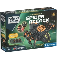 Science & Play: Zestaw z atakującym robotem-pająkiem - Clementoni