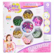 Seria Beads: Zestaw do tworzenia biżuterii z ponad 100 koralikami i nicią