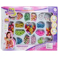 Seria Beads: Zestaw do tworzenia biżuterii z ponad 200 kolorowymi koralikami