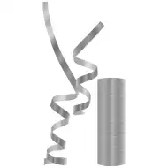 Serpentyna w kolorze metalicznego srebra – 1 sztuka