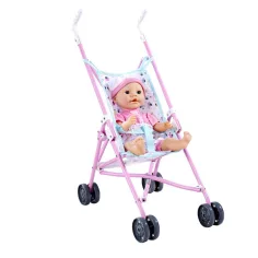 Składany różowy wózek dla lalek - Simba Toys zdjęcie 2