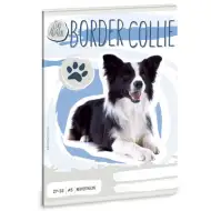 Słodkie zwierzęta - Zeszyt w kratkę z Border Collie A/5