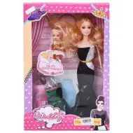 Ślub: Zestaw modowej lalki ślubnej z dzieckiem, lalka 28 cm