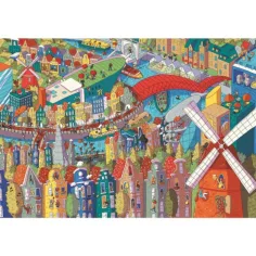 Sneaky Peekers: Amsterdam UFT 1000-elementowe puzzle - Trefl zdjęcie 2