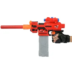 Sniping: Elektryczny, przekształcalny ogromny blaster na piankowe pociski z nabojami i tarczą 79 cm zdjęcie 7