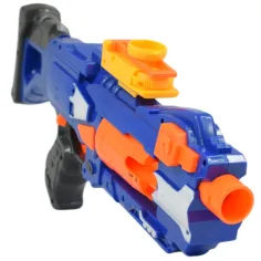 Soft Bullet Gun: Ręczny pistolet na piankowe naboje z obrotowym magazynkiem 44 cm zdjęcie 3