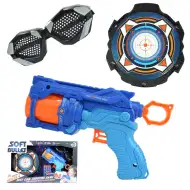 Soft Bullet: Reflex 4 manualny rewolwerowy pistolet strzelający piankowymi pociskami z tarczą 22 cm