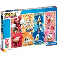 Sonic i przyjaciele 60-elementowe maxi supercolor puzzle - Clementoni