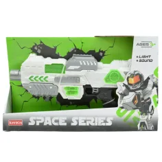 Space Series: Broń kosmiczna ze stojakiem, światłem i dźwiękiem 40cm zdjęcie 4