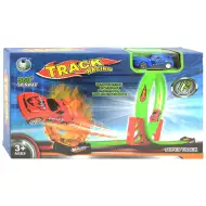 Speed Track 12-elementowy tor wyścigowy z pętlą 360° i samochodzikiem z mechanizmem pull-back w skali 1/64