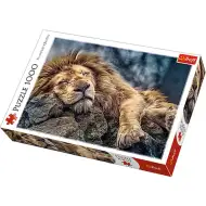 Śpiący lew 1000-elementowe puzzle premium - Trefl