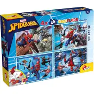 Spider-Man 2 w 1 maxi puzzle 4x48 elementów i kolorowanka 35x25cm - Lisciani