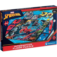Spider-Man interaktywne puzzle podłogowe 24 elementy - Clementoni
