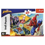 Spider-Man w sieci, puzzle 60 elementów - Trefl