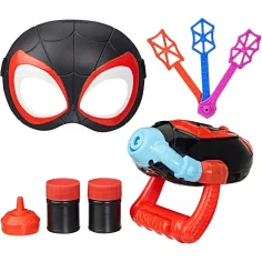 Spidey and His Amazing Friends Waterwebs Miles Morales dmuchawka do baniek - Hasbro zdjęcie 2