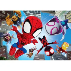 Spidey i jego niesamowici przyjaciele na misji 104-elementowe maxi supercolor puzzle - Clementoni zdjęcie 2