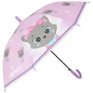 Spirit: Automatyczny parasol z szarym kotem Kitty 19" 66cm