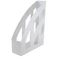 Spirit: Biały przezroczysty pojemnik na dokumenty 7,5x31,5x24,5 cm