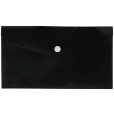 Spirit: Czarna teczka na dokumenty z zatrzaskiem 235 x 115 mm
