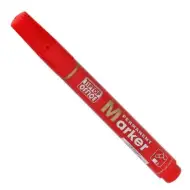 Spirit: Czerwony marker alkoholowy z zaokrągloną końcówką 4 mm