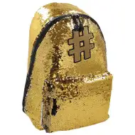 Spirit: Hashtag Gold brokatowy plecak szkolny, plecak 41x32x21cm