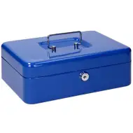 Spirit: Kasetka na pieniądze w kolorze niebieskim z 2 kluczami CB250 250x178x88mm