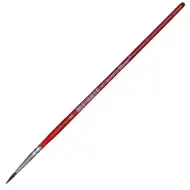 Spirit: Pędzel z czerwonym drewnianym uchwytem, ostry, rozmiar 2, 1 sztuka.