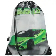 Spirit: Racer Monster zielony worek sportowy z motywem samochodu wyścigowego, 33x47cm