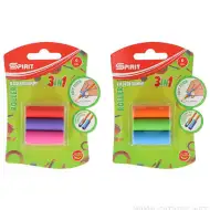 Spirit: Roller 3w1 uchwyt do ołówka i gumka w różnych kolorach, zestaw 6 sztuk.