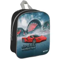 Spirit: Speed Monster czerwony samochód sportowy plecak przedszkolny z zaokrąglonymi rogami z trójwymiarowym wzorem 30x25x12 cm