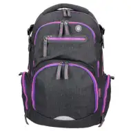 Spirit: Stinger ciemnoszaro-fioletowy premium ergonomiczny plecak szkolny 26x32x44cm