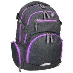 Spirit: Stinger ciemnoszaro-fioletowy premium ergonomiczny plecak szkolny 26x32x44cm zdjęcie 2