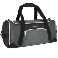Spirit: Torba sportowa na siłownię czarno-szara 20x51x23 cm