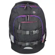 Spirit: Urban czarno-fioletowy ergonomiczny plecak szkolny