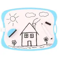 Spirit: WhiteBoard dwustronna tablica rysunkowa z gąbką i markerem w różnych kolorach 1 sztuka