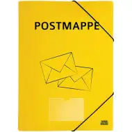 Spirit: Żółta teczka z gumką z PVC formatu A4