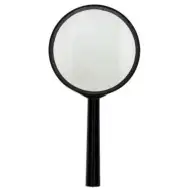 Spirit: czarna lupa z plastikową rączką, 70 mm